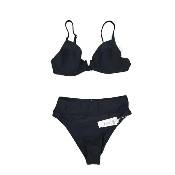 Nwt B.swim Bikini Lili Underwire Padded Top and Ariel High Leg Bottom sz L - Picture 2 of 9